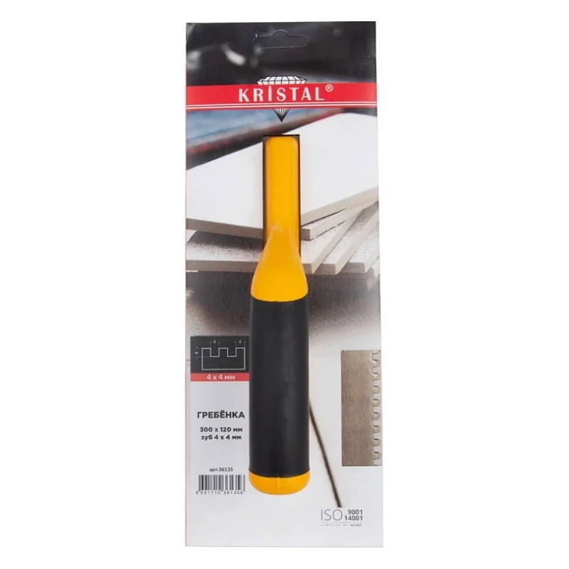 Гребёнка Kristal Diam 36135 300х120 мм, зуб 4х4 в Кинешме