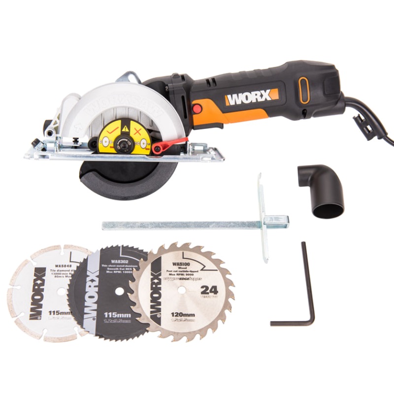 Компактная дисковая пила Worx WX439, 480 Вт, 120 мм, кейс в Иваново