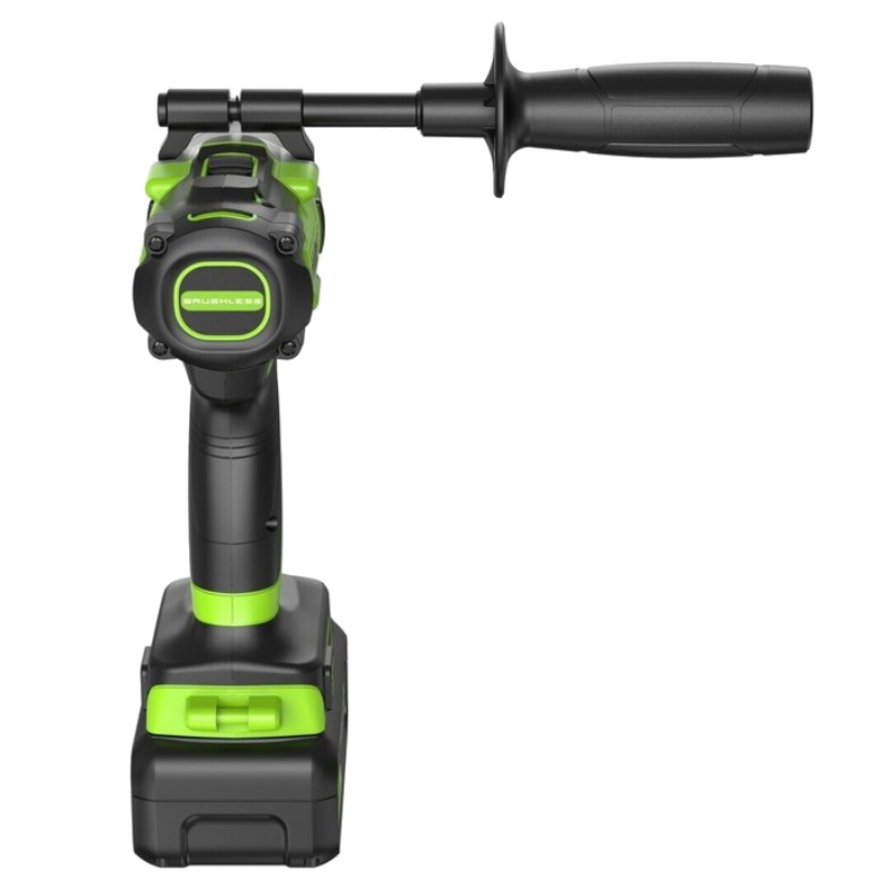 Дрель-шуруповерт ударная аккумуляторная Greenworks GD24DD140 3707607CUD, 24V, б/щет, 70/140 Нм, Anti-kickback, 2x4Ач, ЗУ, коробка в Угличе