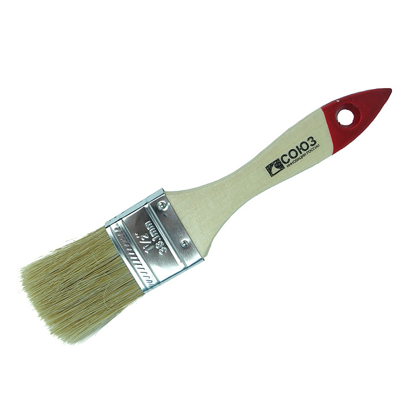 Кисть плоская Standard 1,5"(38 мм) Союз 9040-36-038С, натуральная щетина в Коврове