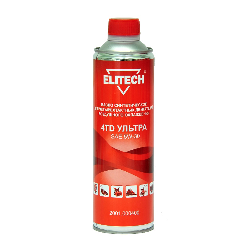 Ультра масло синтетическое Elitech 2001000400 176456 4ТD д4-х тактный двигателей 06 л 596₽