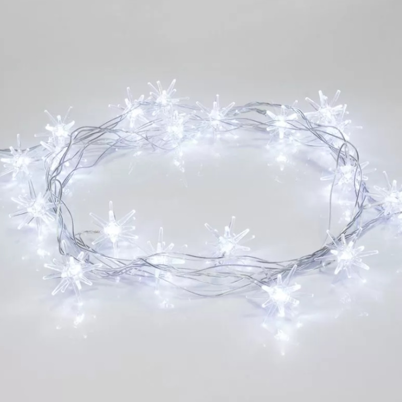 Гирлянда светодиодная "Снежинки" Neon-Night 303-036 1250839, 2.8м 20LED бел. 1Вт IP20  в Костроме