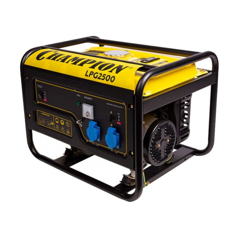 Газовый (газопоршневой) генератор Champion LPG2500 (мощность 2 кВт, число фаз: 1, воздушное охлаждение)