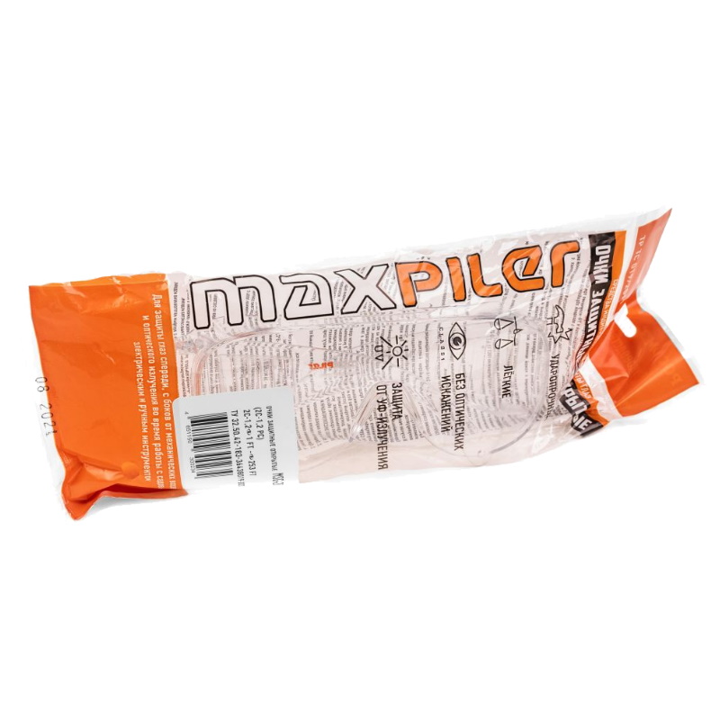 Очки защитные Maxpiler MSG-201 (поликарбонат, бесцветные, покрытие абсолют) в Костроме