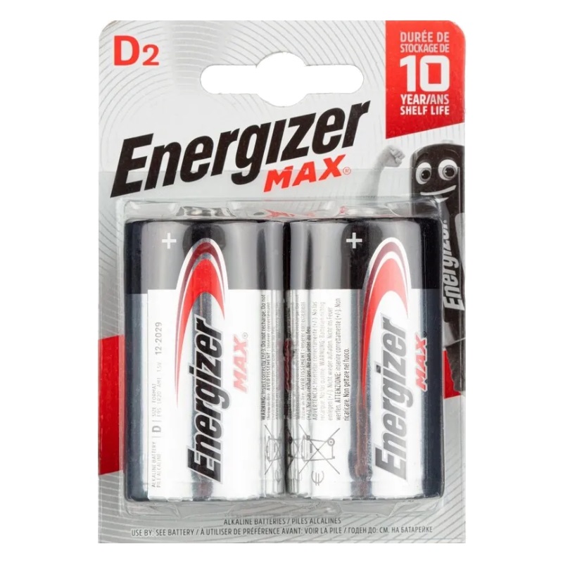 Элемент питания Energizer Max E95/D BP2 E302306800 в Туле