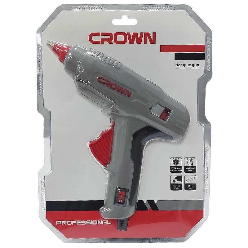 Клеевой термопистолет Crown CT19026 (мини, Китай, сопло ø7, время прогрева 3 мин) во Владимире