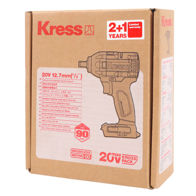 Гайковерт Kress KU270.9 (20В, инструмент без аккумулятора и ЗУ, вес 1,7 кг, подсветка рабочей зоны, бесщеточный) в Ярославле
