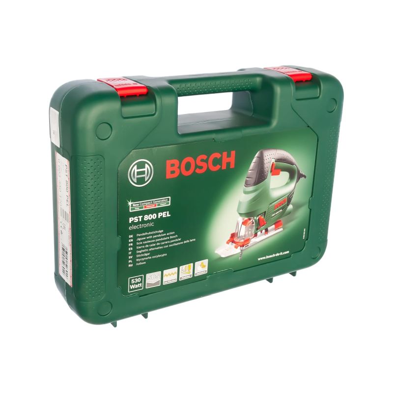 Лобзик для мебели Bosch PST 800 PEL 0.603.3A0.120 (530 Вт, мах толщина металла 5 мм, бесключевая замена оснастки) в Туле
