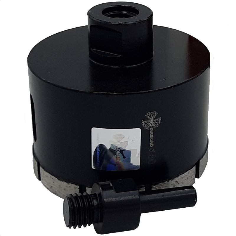 Коронка алмазная Trio-Diamond GCB770 по керамограниту 80 мм cеребряная пайка 3690₽