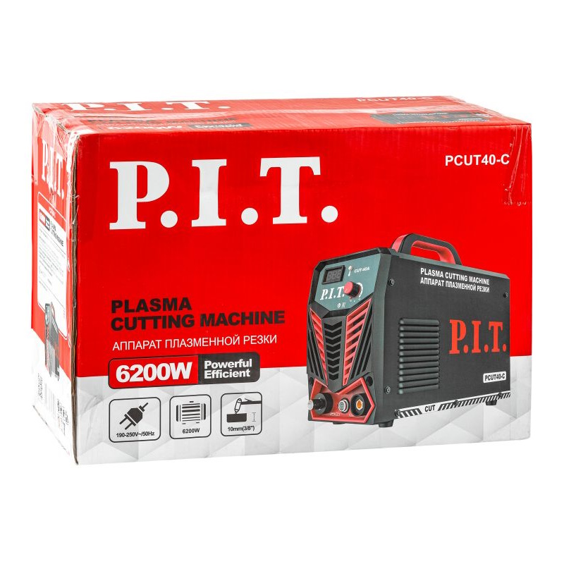 Плазморез PIT PCUT40-C 62кВт 40А макс толщина 10мм контакт поджиг раб давл 04-06МПа