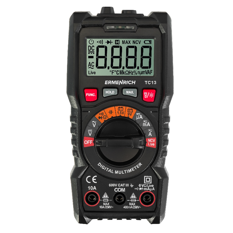 Мультиметр Ermenrich Zing TC13 82980, цифровой, 10A, 600 В в Вологде