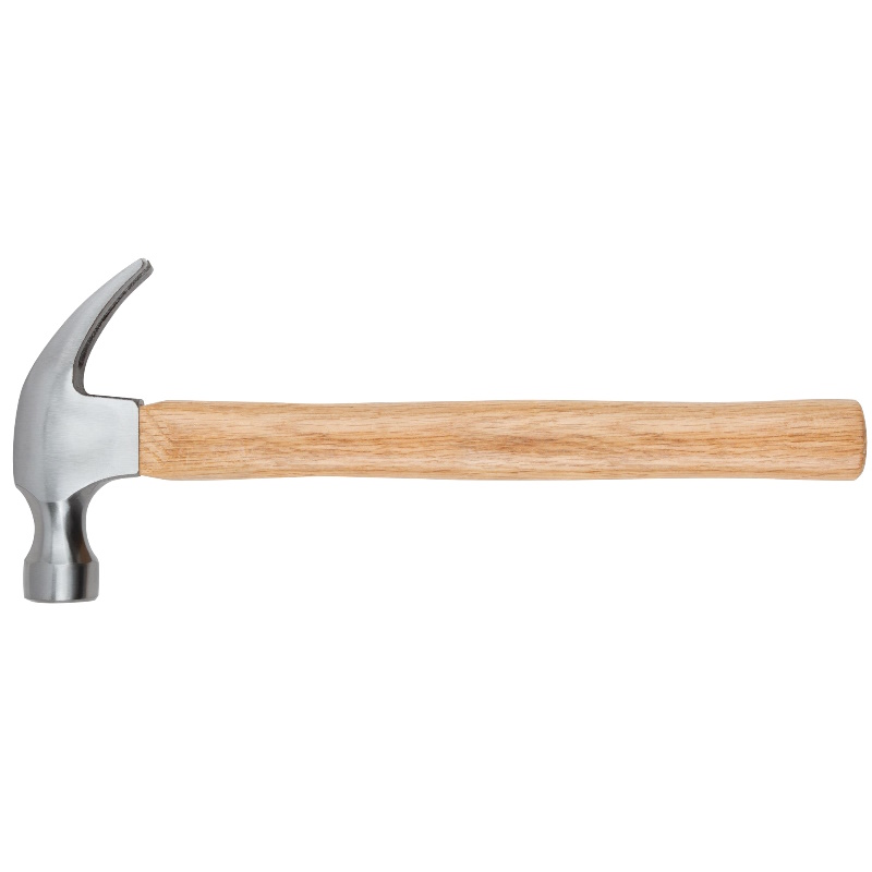 Молоток-гвоздодер Fit 44627 деревянная ручка 27 мм 450 г 489₽