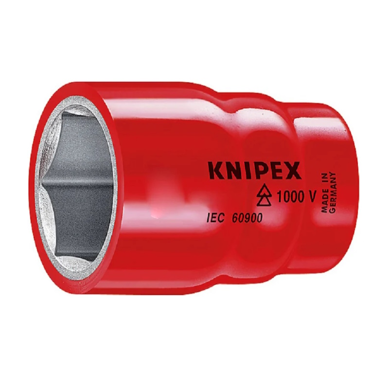 Головка торцевая Knipex KN-983719, VDE 3/8", 6-гранная, 19 мм, диэлектрическая в Угличе