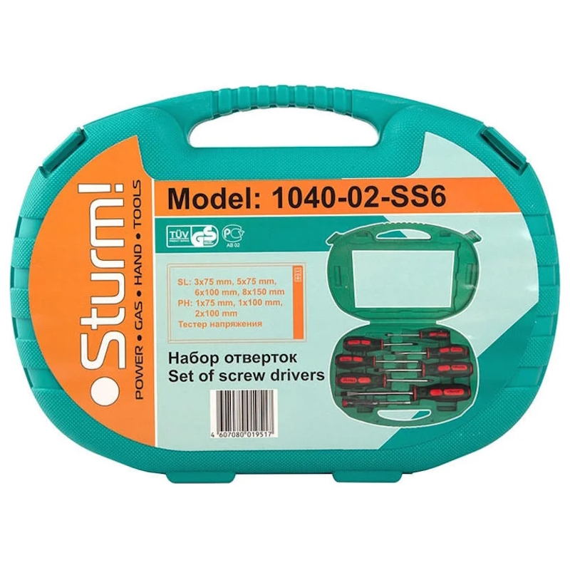 Набор отверток Sturm 1040-02-SS6, 8 шт в Рыбинске