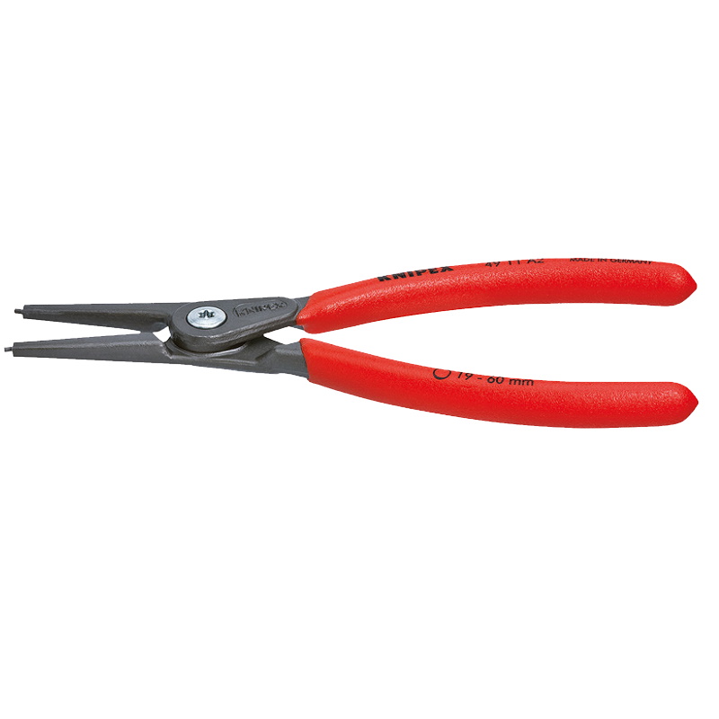 Щипцы прецизионные для внешних стопорных колец Knipex KN-4911A0 прямые губки 3-10 мм длина 140 мм 4292₽