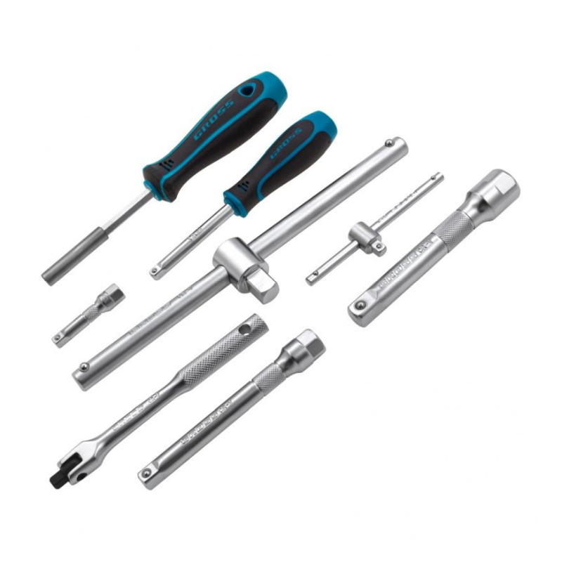 Набор инструментов Gross 14157, 216 предметов, 120 зубьев, CrV 1/2", 3/8", 1/4" в Коврове