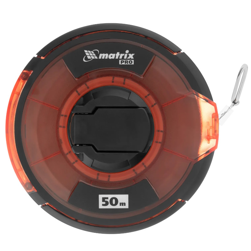 Рулетка геодезическая Matrix PRO 31282, 50 м х 12,5 мм, закрытый корпус, стальная лента, односторонняя шкала в Иваново