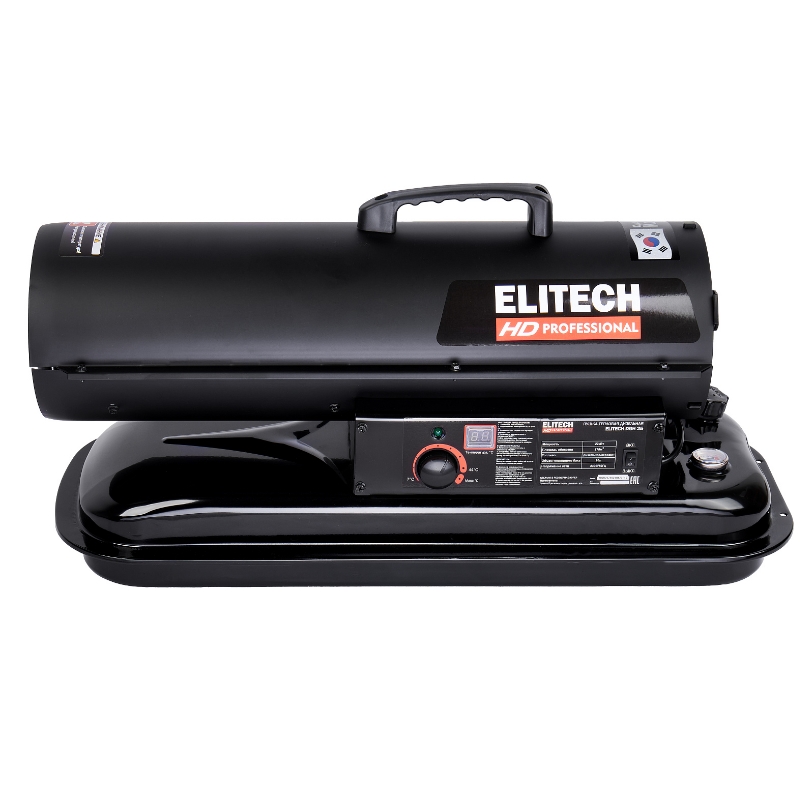 Пушка тепловая дизельная Elitech HD DGH 25 208277 ,22кВт,произ-400м3/ч,13кг,прям.нагрев в Кинешме