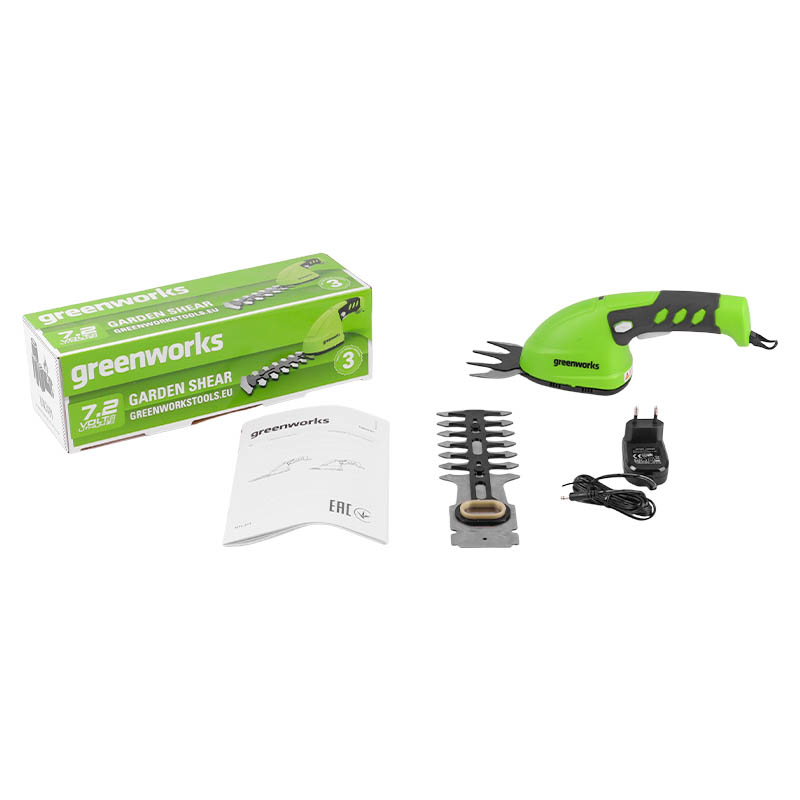 Аккумуляторные садовые ножницы Greenworks G7.2HS 1600107