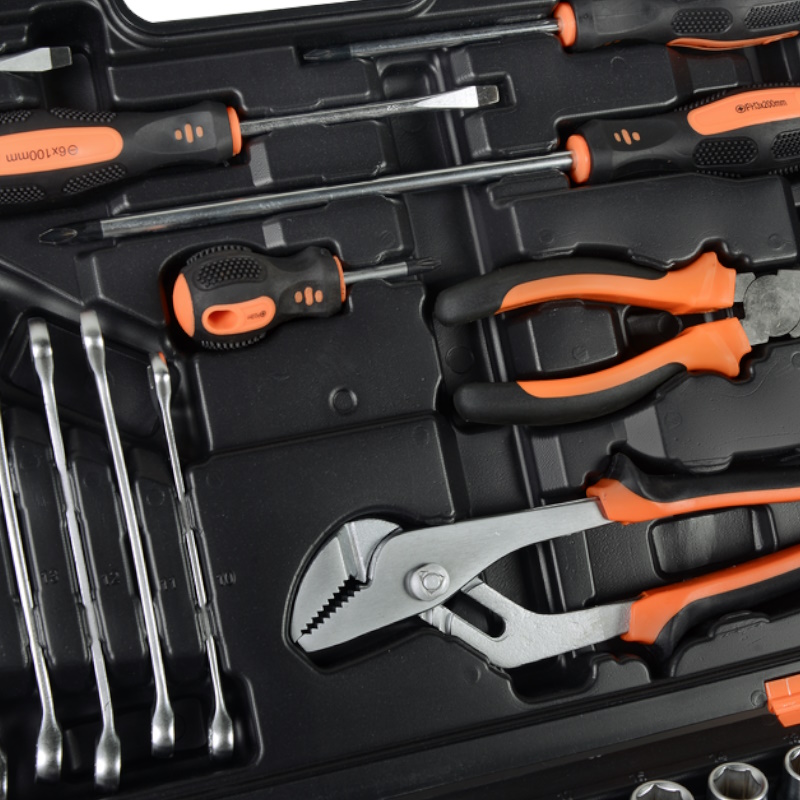 Набор инструментов Вихрь 73/6/7/4, CrV, 1/2", 1/4", 76 предметов