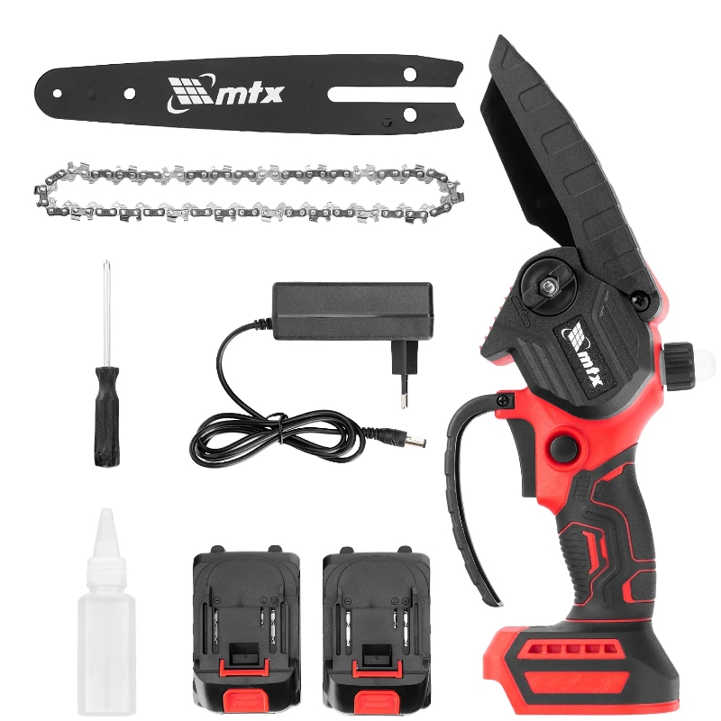 Цепная мини-пила аккумуляторная MTX MCS-150 58641, шина 150 мм, Li-Ion, 20 В в Иваново