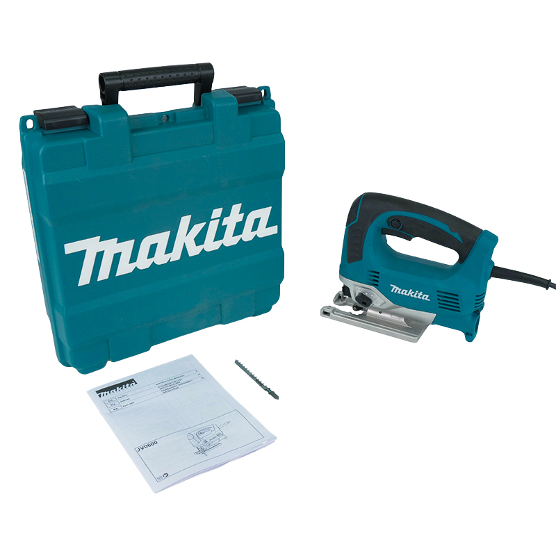 Электрический лобзик Makita JV0600K (650 Вт, маятниковый ход, подключение к пылесосу, быстрая замена оснастки) во Владимире