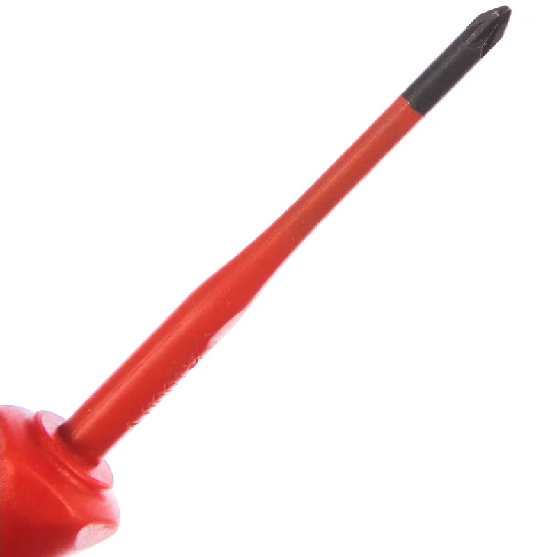 Отвёртка Knipex KN-982501SLS VDE PlusMinus Pozidriv PZ/S 1 x 80 мм, с узким концом, длина 187 мм, диэлектрическая в Переславле