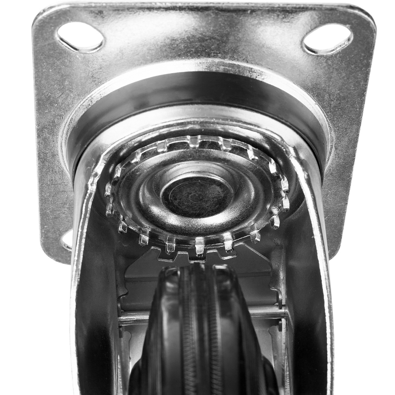 Колесо поворотное Зубр Профессионал 30936-200-S, d 200 мм, г/п 185 кг, игольчатый подшипник, резина/металл в Угличе