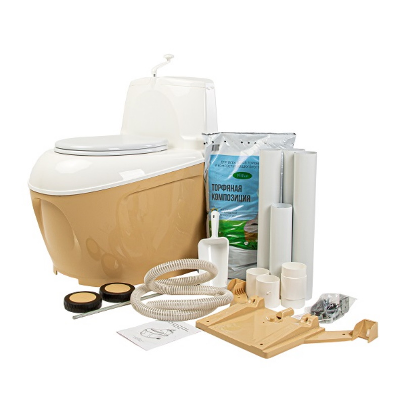 Биотуалет Piteco 905 торфяной (компостный, коричневый цвет)