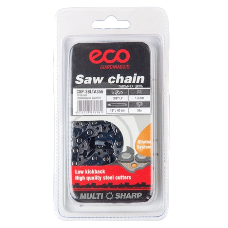 Цепь Eco CSP-38LTA356, 40 см, 16", 3/8", LP 1.3 мм, 56 зв., 38LTA (в блистере)  в Рыбинске