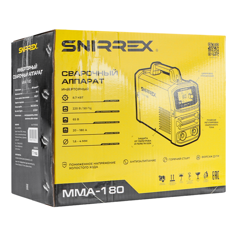 Аппарат сварочный Snirrex MMA-180  в Иваново