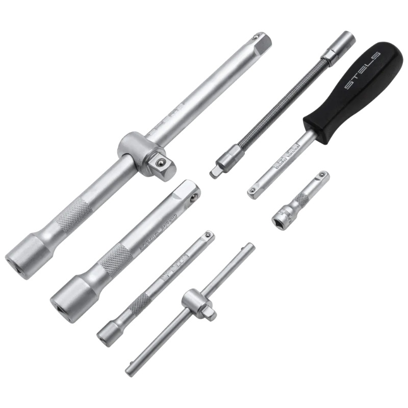 Набор инструментов Stels 14118, 1/2", 1/4", CrV, 12-гранные головки, пластиковый кейс, 94 предмета в Костроме