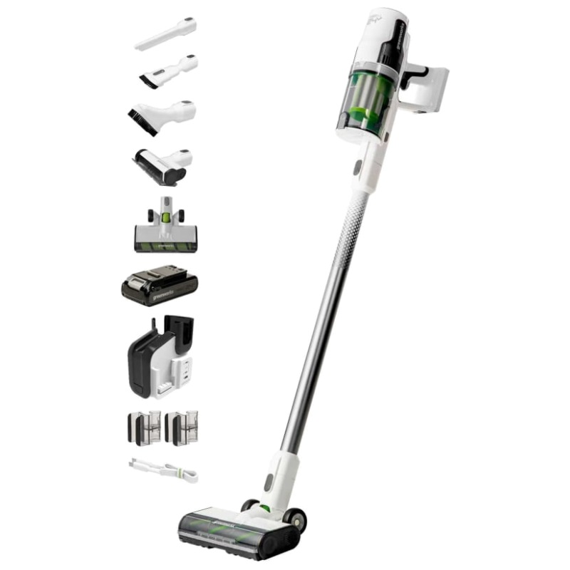 Пылесос беспроводной вертикальный аккумуляторный Greenworks G24SVK4D 4701107UB (АКБ 24V 4 Ач и ЗУ)