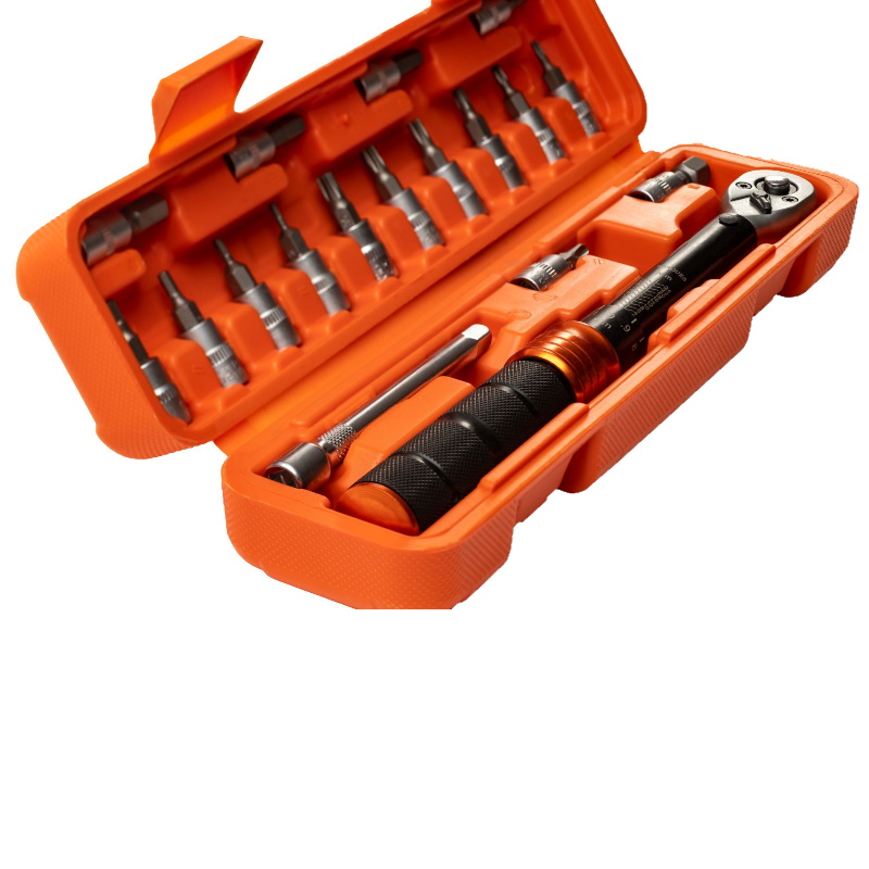 Набор бит с динамометрическим ключом Maxpiler MTW-18-SET, 18 предметов, 1/4", 2-24 Нм