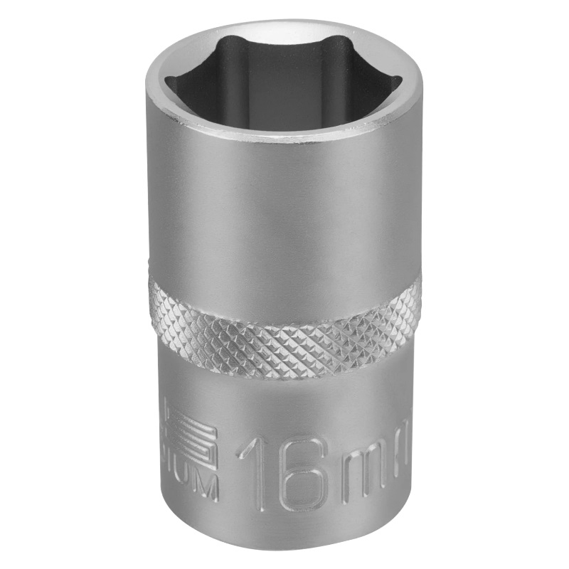 Головка торцевая Stels 13827, 16 мм, 6-гранная, CrV, под квадрат 1/2" в Муроме