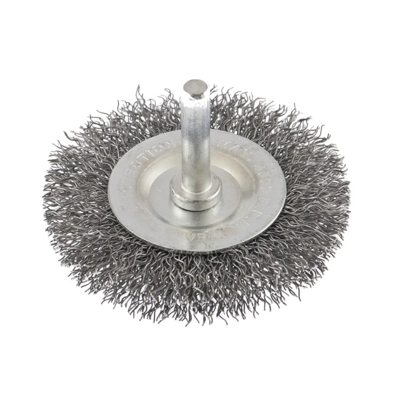 Щетка для дрели Сибртех 744467 60 мм плоская со шпилькой витая проволока 03 мм 86₽