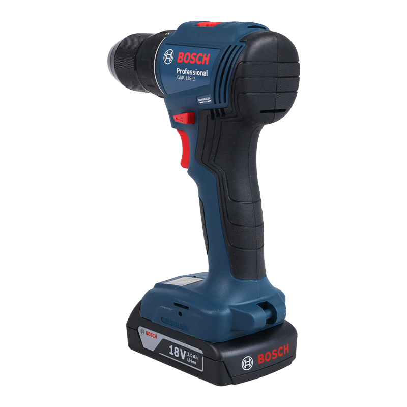 Дрель аккумуляторная Bosch GSR 185-LI 06019K3080, 2*2,0 А/ч, бесщеточная + переходник на розетку в Иваново