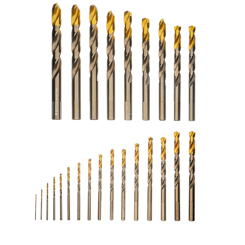 Набор сверл по металлу Denzel 723010, 1-13 мм, Р6М5К8-TiN, Golden Tip, 25 шт. в Туле