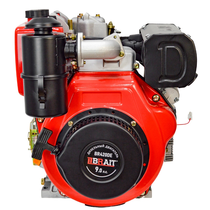 Двигатель дизельный Brait BR420DEG 03.01.266.002, 186FAE, 9л/с, электростарт, топливный бак 5,5л в Ярославле