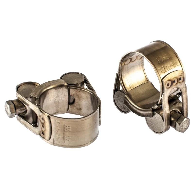 Хомуты металлические Сибртех 475093 силовые 26-28 мм ширина 18 мм шарнирный W4 2 шт 211₽