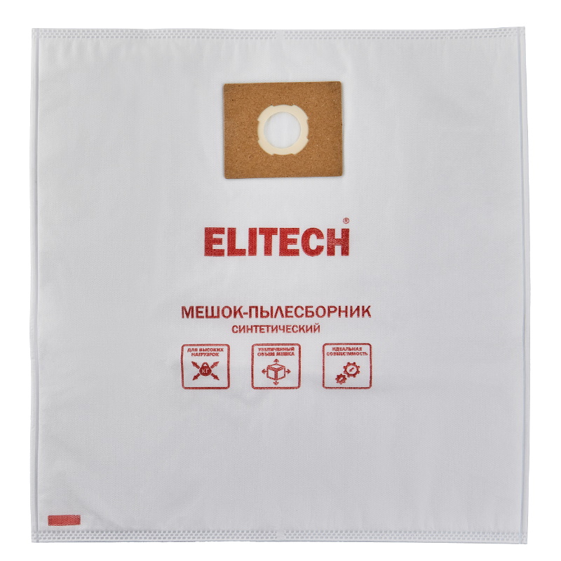 Пылесборник для пылесоса Elitech 2310.005600 214219, полиэстер, 3-х слойный  в Туле