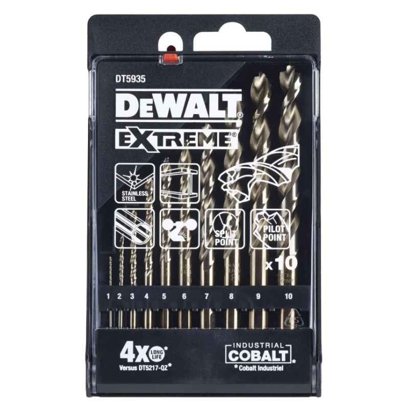 Набор сверл по металлу EX HSS-CO DeWalt DT5935-QZ, 10 шт. в Угличе