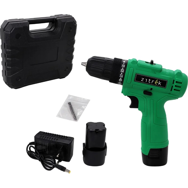 Аккумуляторная дрель-шуруповерт Zitrek Green 063-4040 16.8-Li-ion  (1,5 Ач, напряжение аккумулятора 16,8 В) в Ярославле