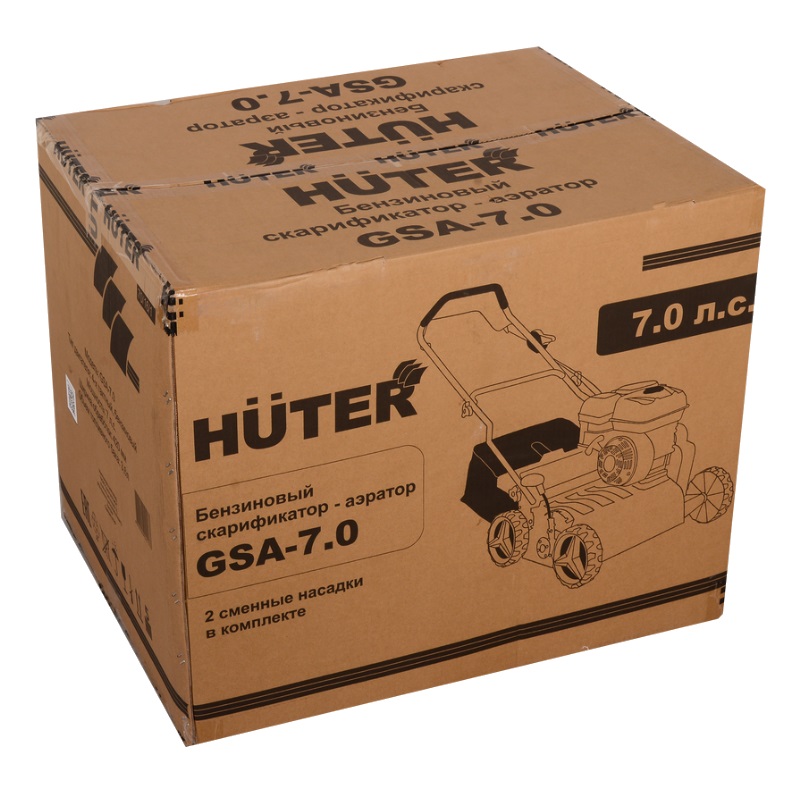 Бензиновый скарификатор-аэратор Huter GSA-7.0 70/16/1 в Рыбинске