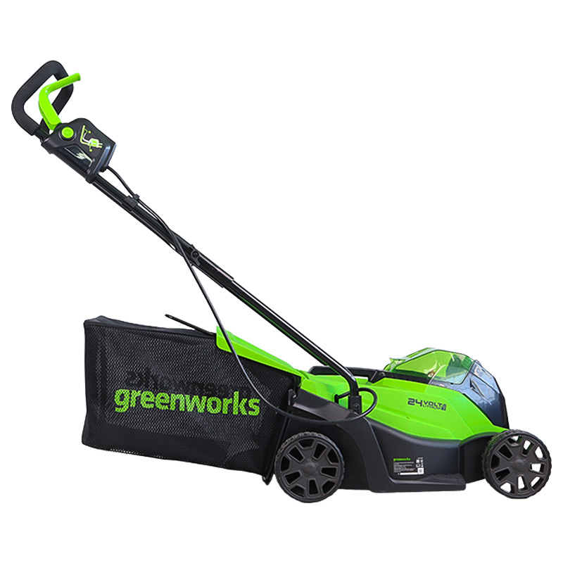 Газонокосилка аккумуляторная 24В VT Greenworks GD24LM33K4 (узкая, 1хАКБ 4Ач, ЗУ) 2516107UB