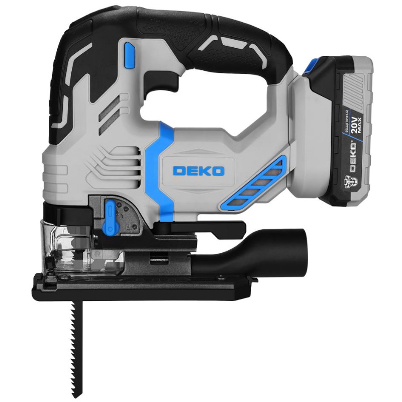 Лобзик аккумуляторный Deko DKJS20 PRO 083-1125, в кейсе, 20 В, 2x2.5 Ач в Ярославле