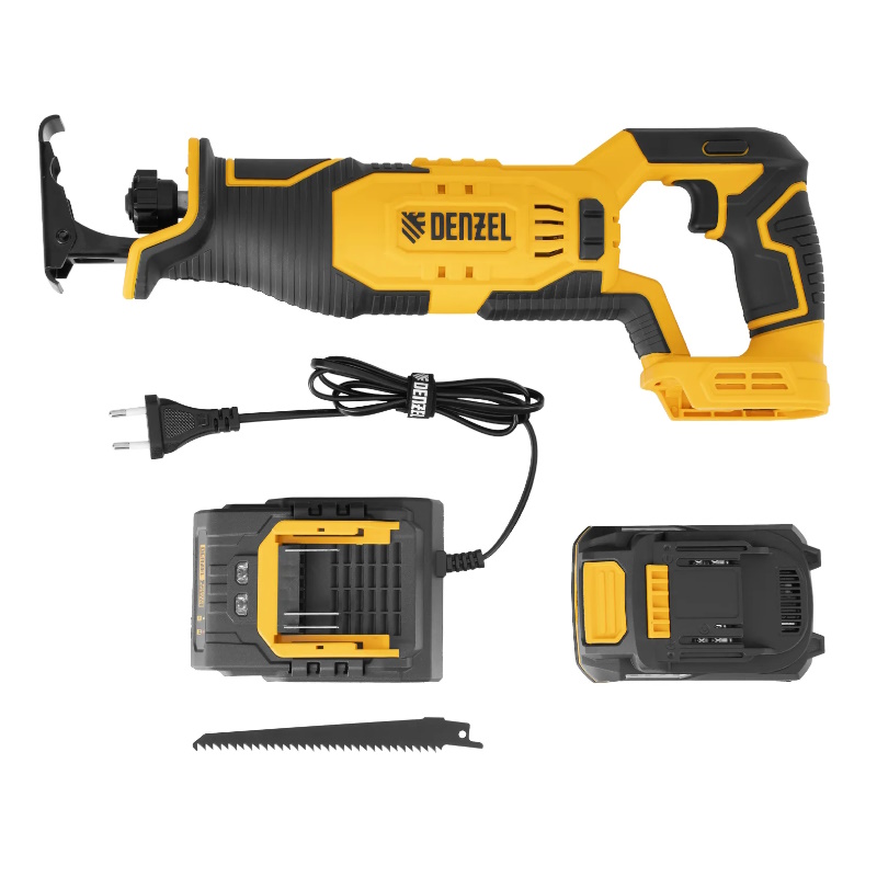 Пила сабельная аккумуляторная Denzel RS-180 28801, Li-Ion, 20 В  в Туле