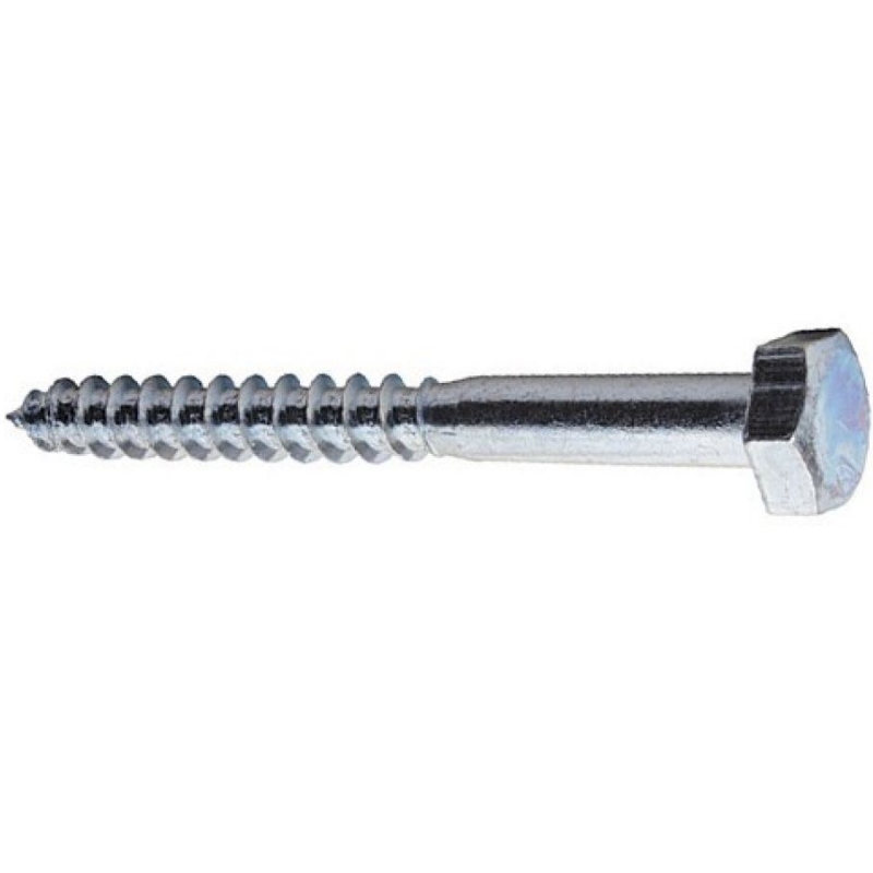 Шуруп Starfix SM-66021-80 12х350 мм шестигранная головка цинк DIN 571 80 шт в коробе 8998₽