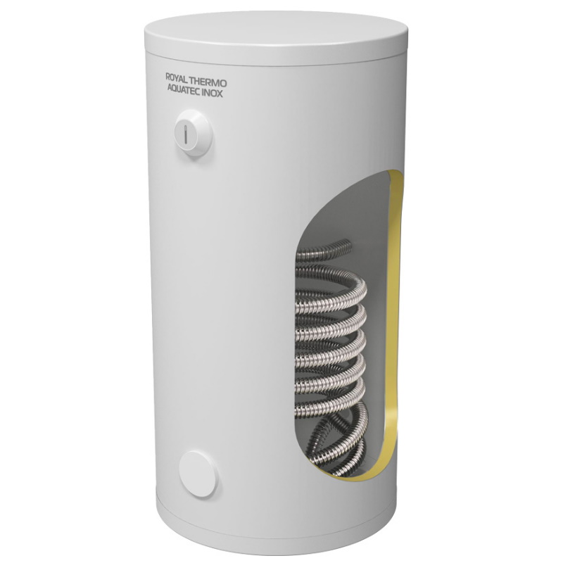 Напольный бойлер косвенного нагрева для газового котла Royal Thermo AQUATEC INOX 200 (объем бака 200л, способ установки вертикально) в Туле