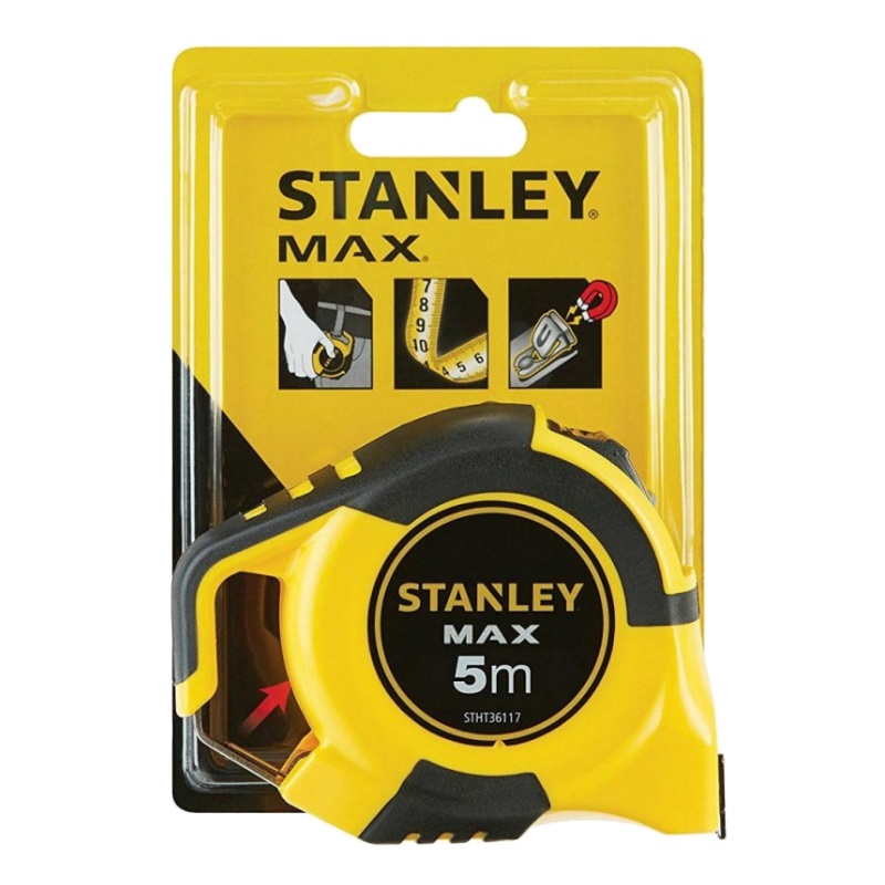 Рулетка магнитная Stanley Max STHT0-36117 (5 м, 25 мм, обрезиненный корпус) в Костроме